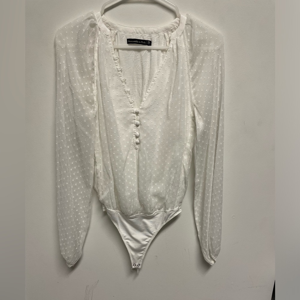 A&F Plisse Dot Bodysuit